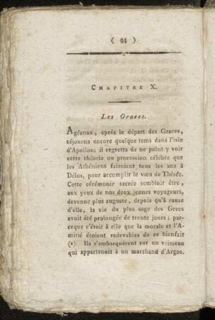 Chapitre X. Les Graces.