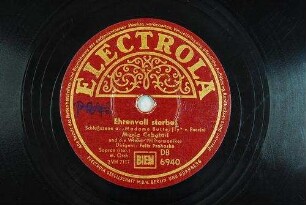 Ehrenvoll sterben : Schlußszene a. "Madame Butterfly" / v. Puccini
