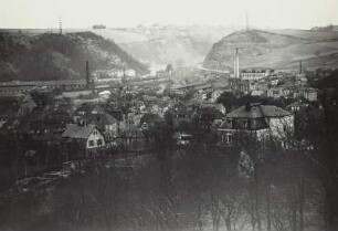 Blick vom Eichberg nach Nordosten zum Anfang des Plauenschen Grundes am Collm-Berg