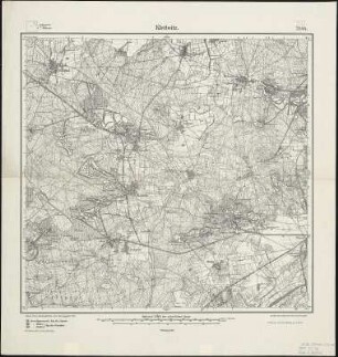 Meßtischblatt 2544 : Klettwitz, 1904 Klettwitz : Klettwitz. - Aufn. 1902. - 1:25000. - [Berlin]: Reichsamt für Landesaufnahme, 1904. - 1 Kt.
