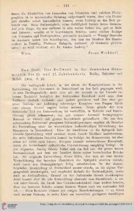 3: [Rezension von: Max Deri, Das Rollwerk in der deutschen Ornamentik des 16. und 17. Jahrhunderts]