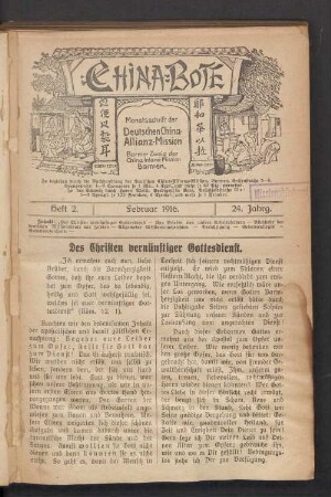 Heft 2. Februar 1916