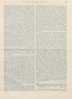678-679 [Rezension] Ruben, Paul, Critical remarks upon some passages of the Old Testament