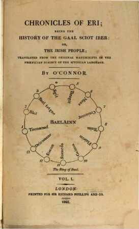 Chronicles of Eri : being the history of the Gaal Sciot Iber: or the Irish People, 1
