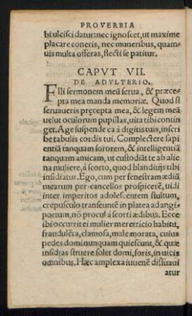 Caput VII. De Adulterio.