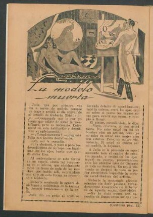 La modelo muerta
