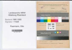 Entnazifizierung Otto Paarmann, geb. 12.07.1900 (Oberpostsekretaer)