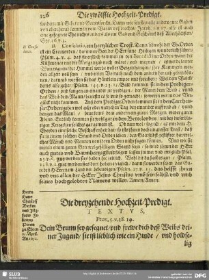 Die dreyzehende Hochzeit-Predigt