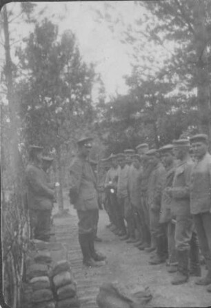 Erster Weltkrieg - "Kriegserinnerungen an Nordfrankreich und die Vogesen". "Portionenempfang"