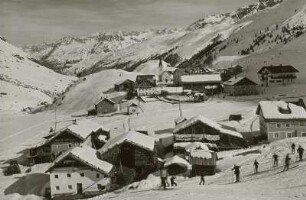 Obergurgl. Ortsabsicht von Südwesten talwärts