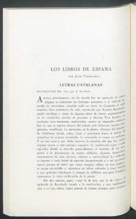 Los libros de España