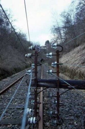 Althengstett Forsttunnel Ostportal Erdrutsch Telegrafenleitung