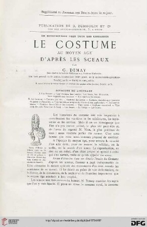 Supplément au Journal des Beaux-Arts de ce jour