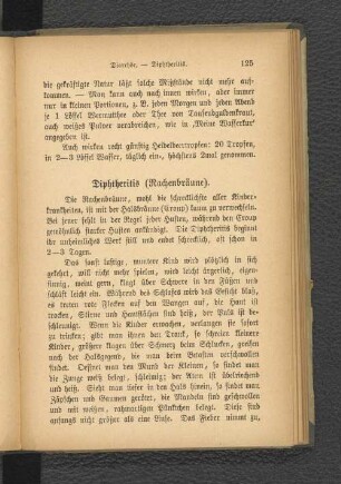 Diphtheritis (Rachenbräune).