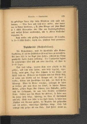 Diphtheritis (Rachenbräune).