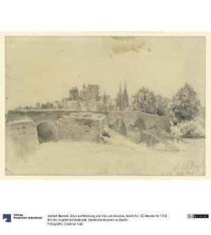 Blick auf Marburg und die Lahnbrücke