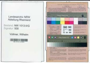 Entnazifizierung Wilhelm Vollmer , geb. 27.08.1897 (Wachmann)