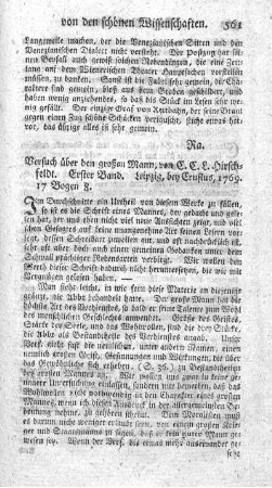 Versuch über den großen Mann. Bd.1.
