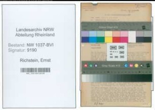 Entnazifizierung Ernst Richstein , geb. 30.03.1915 (Angestellter)