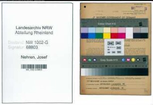 Entnazifizierung Josef Nehren, geb. 17.02.1892 (Schlosser)