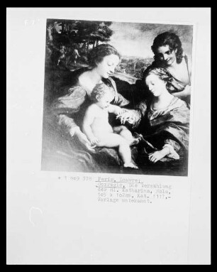 Mariage mystique de sainte Catherine d'Alexandrie
