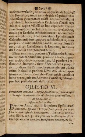357-383, Quaestio VI. - Quaestio Ultima.