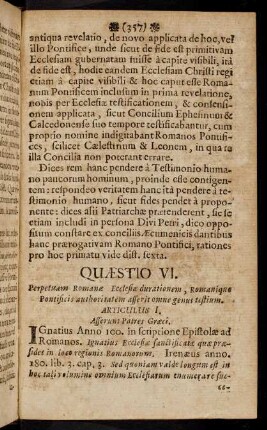 357-383, Quaestio VI. - Quaestio Ultima.