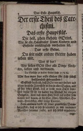 Der erste Theil des Catechismi.