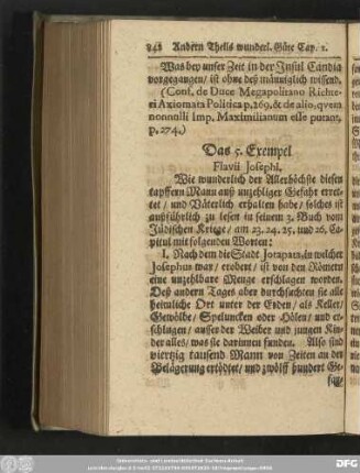 Das 5. Exempel Flavii Josephi.