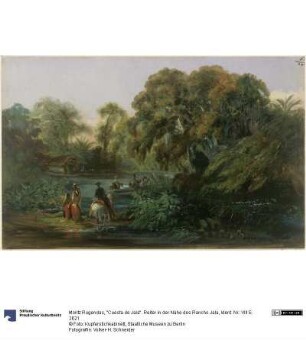 "Cuesta de Jala". Reiter in der Nähe des Rancho Jala