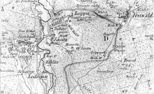 Rothenburg/O.L.-Steinbach. Atlas von Schlesien, Kr. Rothenburg, Verlag C: Flemming/Glogau, um 1850
