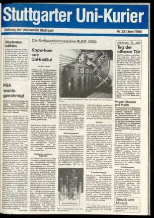 Heft Nr. 22 / Juni 1985