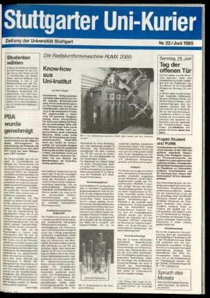 Heft Nr. 22 / Juni 1985