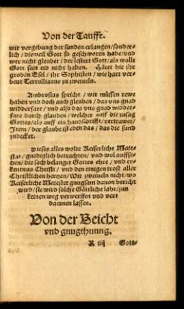 Von der Bicht und gnugthuung.