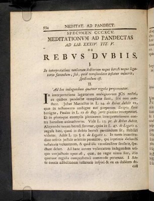 934-940, Sp. De Rebus dubiis