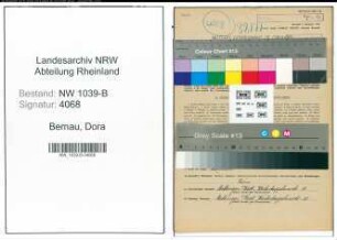 Entnazifizierung Dora Bernau , geb. 28.06.1895 ()