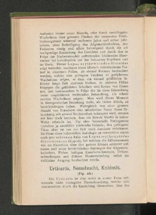 Urticaria, Nesselsucht, Knidosis.