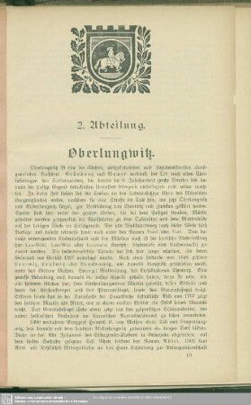 2. Abteilung.Oberlungwitz