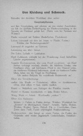 Von Kleidung und Schmuck
