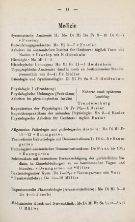 11-13, Medizin