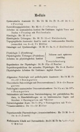 11-13, Medizin