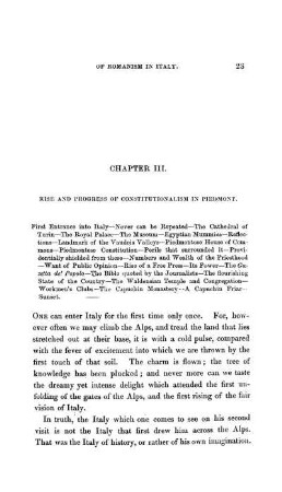CHAPTER III. - RISE AND PROGRESS OF CONSTITUTIONALISM IN PIEDMONT,