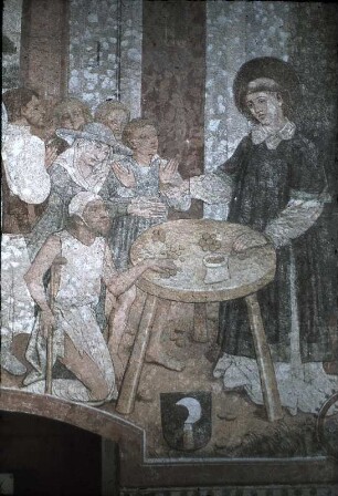 Drei Szenen aus der Legende des heiligen Laurentius