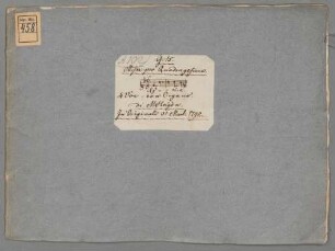 Masses, V (4), org, MH 553, d-Moll - BSB Mus.ms. 458 : [caption title:] Missa, Tempore Quadragesimae. A 4 Voci in pieno, col'Organo. Di Giov: Michele Haydn mpria. // [binding title, by other hand:] Missa pro Quadragesima. // [Incipit] // 4 Voc: con Organo. // di MHaydn. // In Originali 31 Mart: 1794