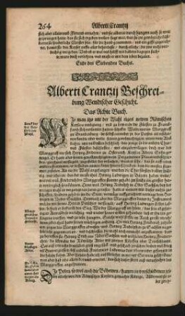 Alberti Crantzii Beschreibung Wendischer Geschicht. Das Achte Buch.