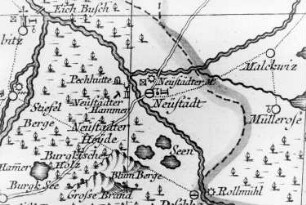 Spreetal-Neustadt (Spree). Oberlausitzkarte, Schenk, 1759