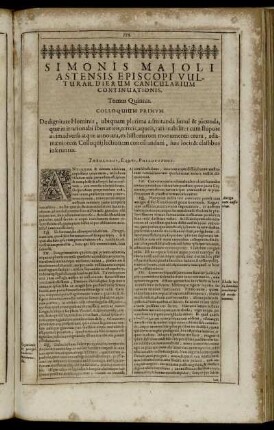 Colloquium Primum. De dignitate Hominis [...]