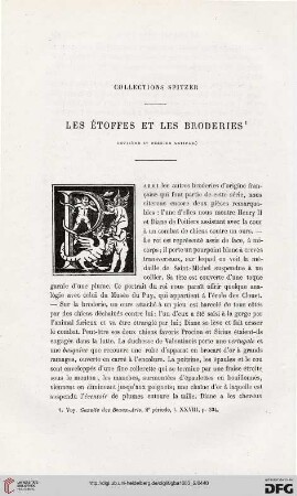 2. Pér. 28.1883: Les étoffes et les broderies, 2 : collections Spitzer