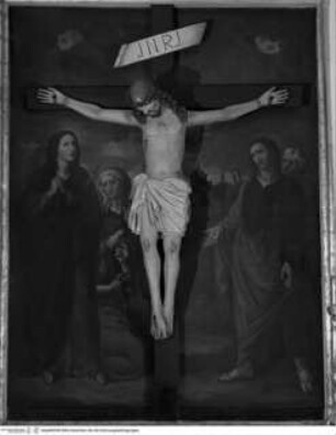 Kreuzigungsszene mit Kruzifix