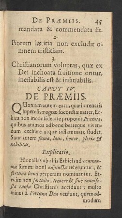 Caput IV. De Praemiis.